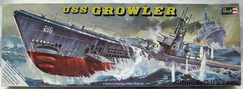 Revell 1/220 USS Growler Pacific Fleet Submarine, H436 plastic model kit